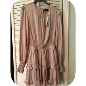 Do + Be Smocked Cuff Mini Dress